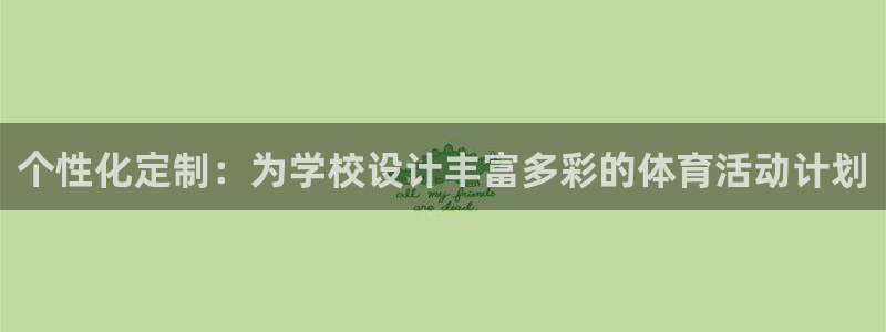 球速体育：个性化定制：为学校设计丰富多彩的体育活动计划