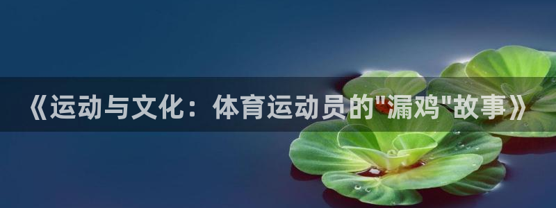 球速体育：《运动与文化：体育运动员的\